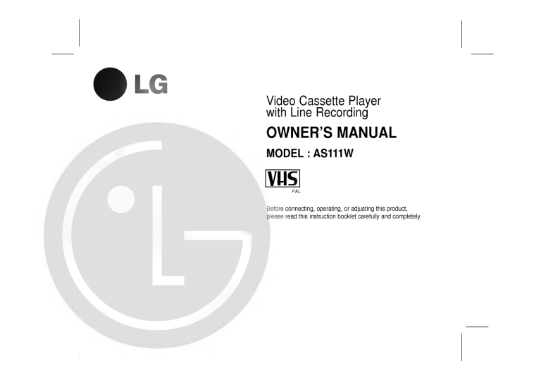 LG AS111W Owner's manual LG AS111W Owner's manual