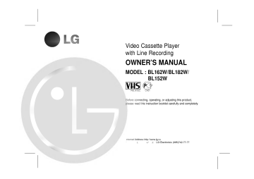 LG BL152W Owner's manual LG BL152W Owner's manual
