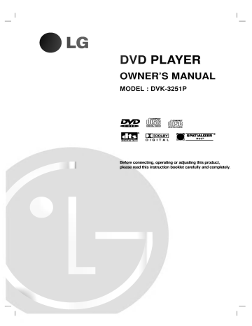 LG DVK-3251P Owner's manual LG DVK-3251P Owner's manual