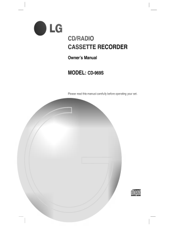 LG CD-681A Owner's manual LG CD-681A Owner's manual