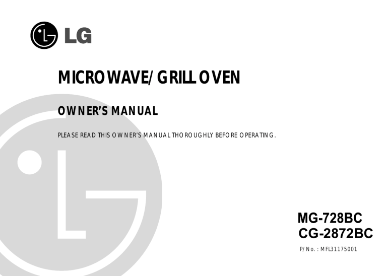LG CG-2872BC, MG-5684BC User guide LG CG-2872BC, MG-5684BC User guide