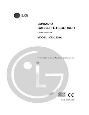 LG CD-3230A Owner's manual LG CD-3230A Owner's manual