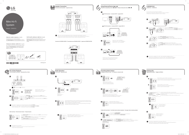 LG CM9950 User guide LG CM9950 User guide