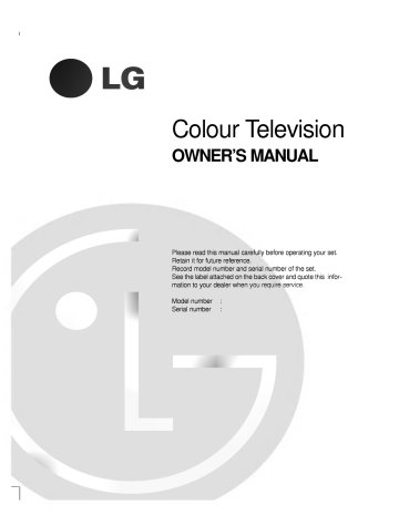 LG RT-40NZ60RB Owner's manual LG RT-40NZ60RB Owner's manual