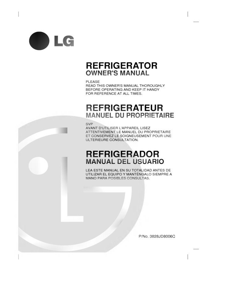 LG GC-071SA Owner's manual LG GC-071SA Owner's manual