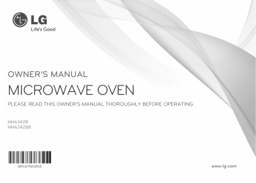 LG MH6342BB Owner's manual LG MH6342BB Owner's manual