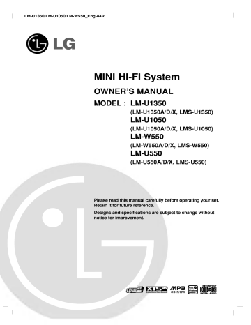 LG LM-U1350A Owner's manual LG LM-U1350A Owner's manual