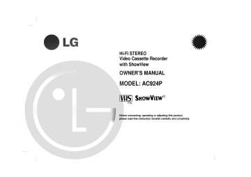 LG AC924P Owner's manual LG AC924P Owner's manual