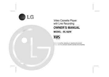 LG BL182W Owner's manual LG BL182W Owner's manual