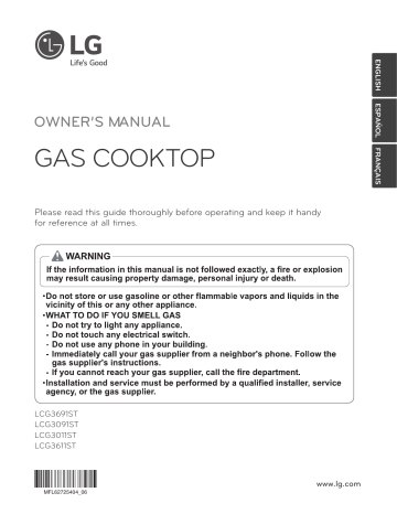 LG Electronics LCG3011BD, LCG3611BD, LCG3011ST Owner's manual LG Electronics LCG3011BD, LCG3611BD, LCG3011ST Owner's manual