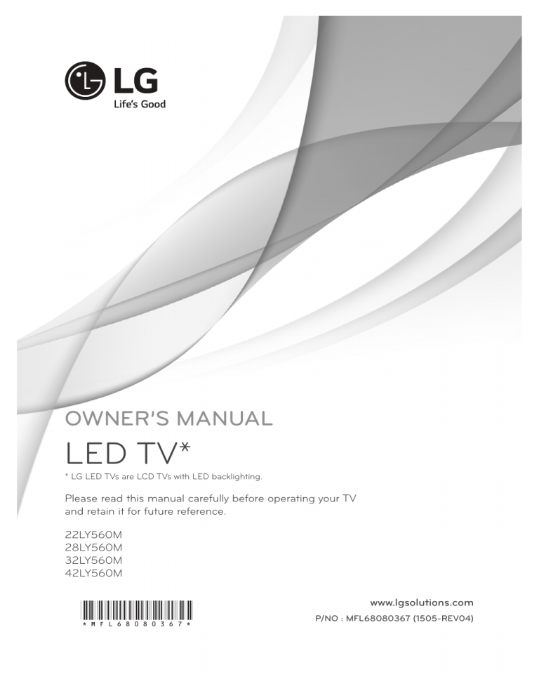LG 28LY560M Owner's manual LG 28LY560M Owner's manual