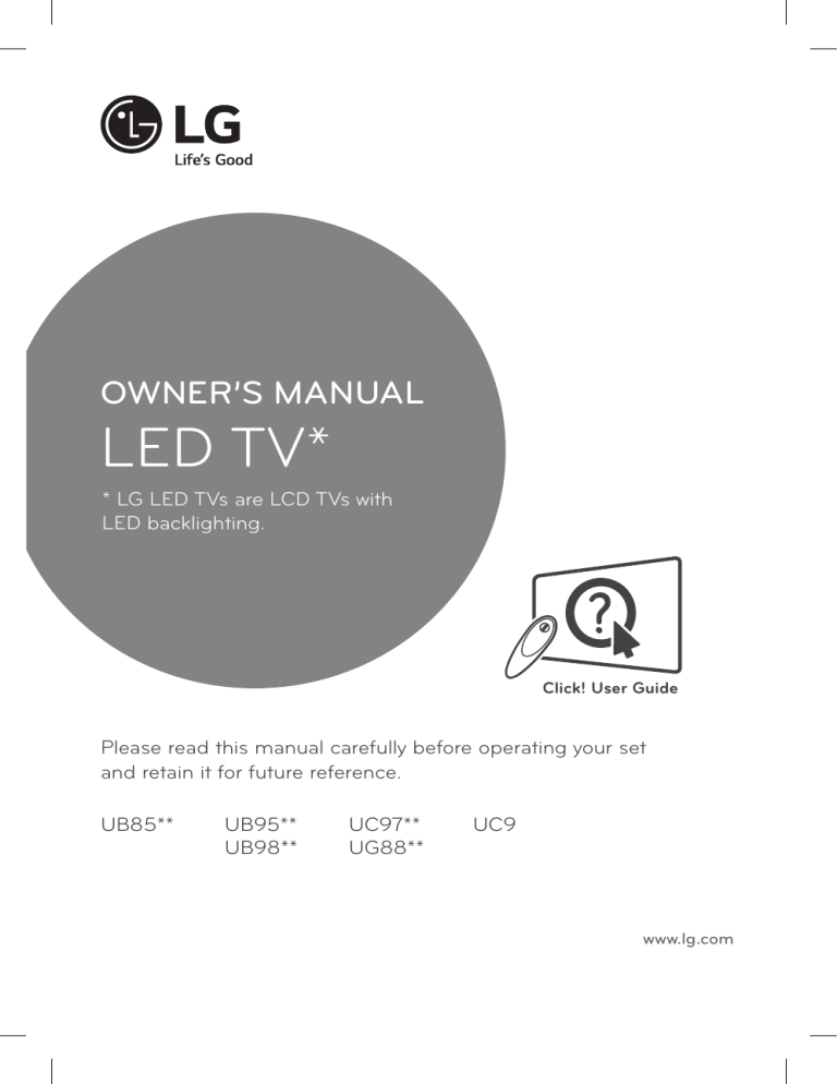 LG 105UC9 User guide LG 105UC9 User guide