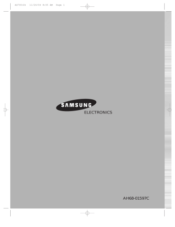 Samsung HT-AS700 Owner's manual Samsung HT-AS700 Owner's manual