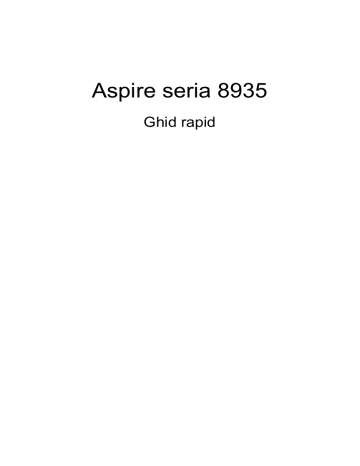 Acer Aspire 8935G Quick Start Guide | Manualzz Acer Aspire 8935G Quick Start Guide | Manualzz