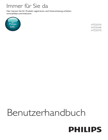 Philips 5.1 Home Entertainment-System HTD5510/12 Bedienungsanleitung | Manualzz Philips 5.1 Home Entertainment-System HTD5510/12 Bedienungsanleitung | Manualzz