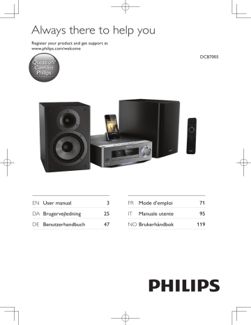 Philips DCB7005/10 User manual Philips DCB7005/10 User manual
