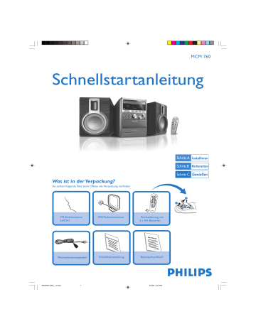 Philips MCM760/12 Quick start guide Philips MCM760/12 Quick start guide