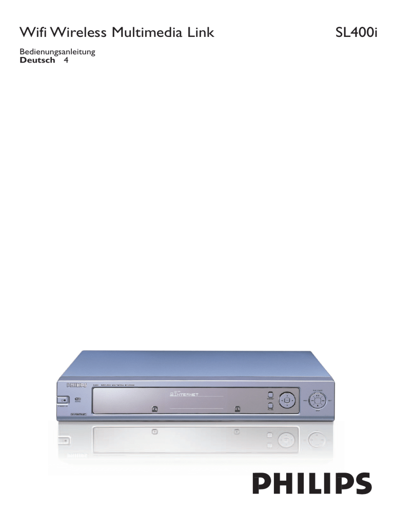 Philips SL400I/00 User manual Philips SL400I/00 User manual