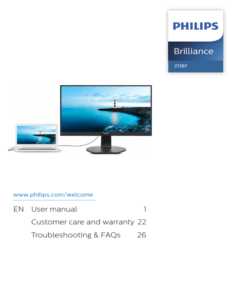 Philips 272B7QUPBEB/01, 272B7QUPBEB/75, 272B7QUPBEB/00 User manual Philips 272B7QUPBEB/01, 272B7QUPBEB/75, 272B7QUPBEB/00 User manual