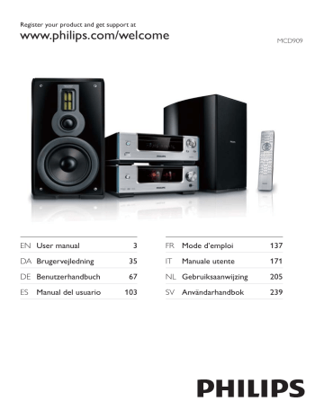 Philips MCD909/12 User manual Philips MCD909/12 User manual