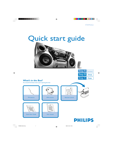 Philips FWM352/05 Quick start guide Philips FWM352/05 Quick start guide