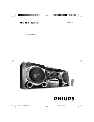 Philips FWM377/05 User manual Philips FWM377/05 User manual