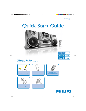Philips FWV135/98 Quick start guide Philips FWV135/98 Quick start guide