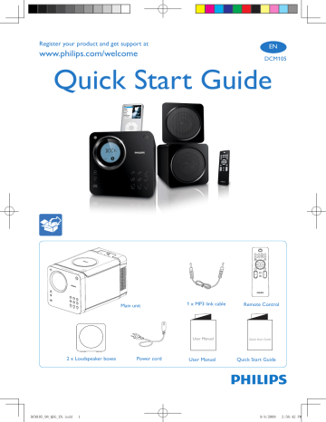 Philips DCM105/98 Quick start guide Philips DCM105/98 Quick start guide