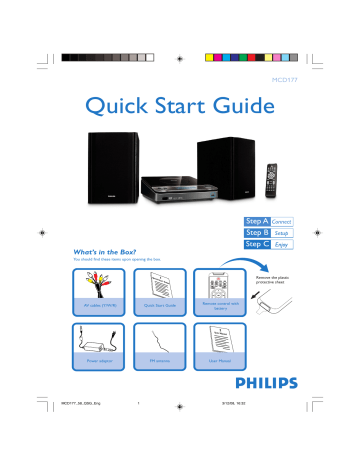 Philips MCD177/79 Quick start guide Philips MCD177/79 Quick start guide
