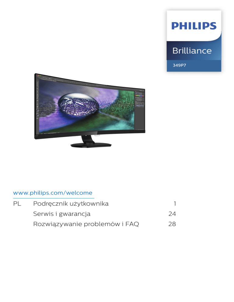 Philips 349P7FUBEB/00 User manual Philips 349P7FUBEB/00 User manual