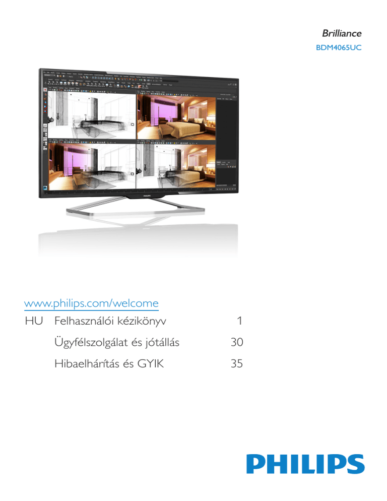 Philips BDM4065UC/00 User manual Philips BDM4065UC/00 User manual
