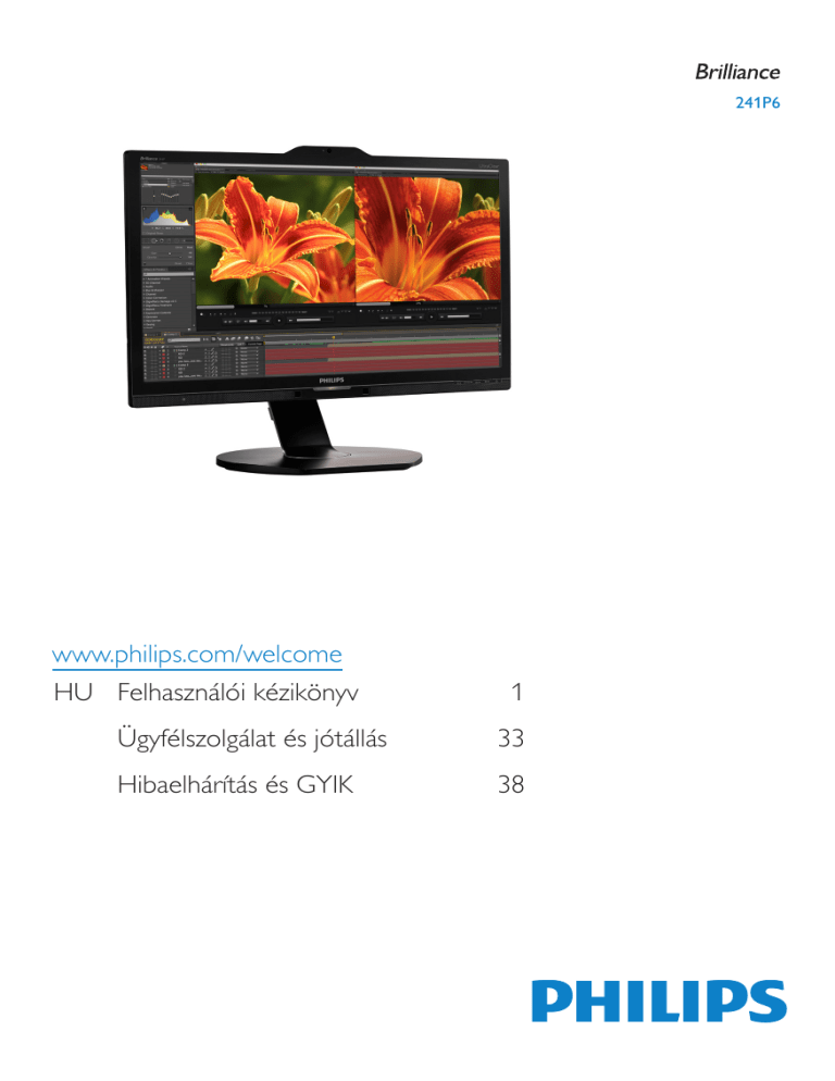 Philips 241P6VPJKEB/00 User manual Philips 241P6VPJKEB/00 User manual