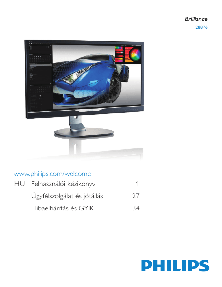 Philips 288P6LJEB/00, 288P6LJEB/01 User manual Philips 288P6LJEB/00, 288P6LJEB/01 User manual