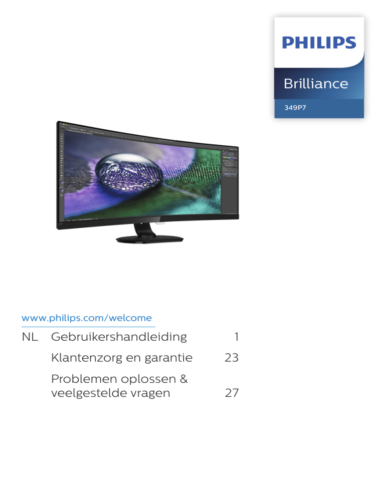 Philips 349P7FUBEB/00 User manual Philips 349P7FUBEB/00 User manual