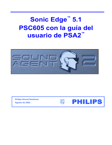 Philips Tarjeta de sonido para PC PSC605/00 Manual de instrucciones | Manualzz Philips Tarjeta de sonido para PC PSC605/00 Manual de instrucciones | Manualzz