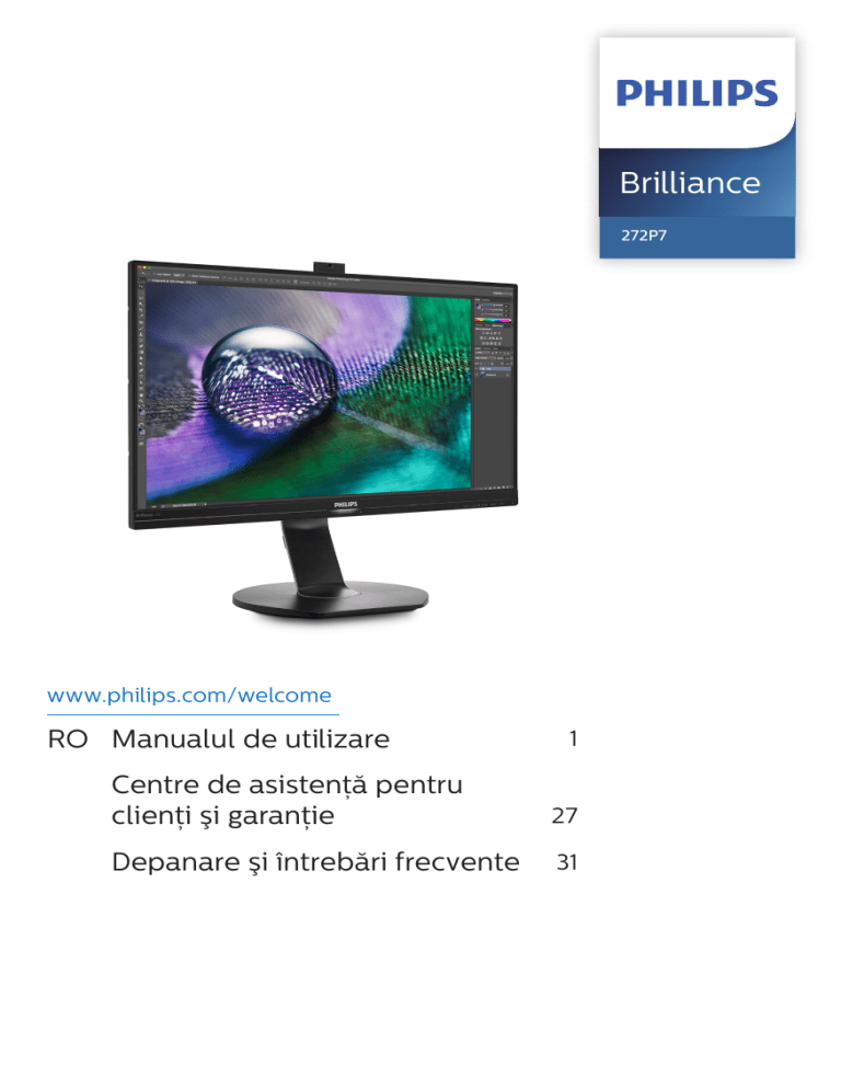 Philips 272P7VPTKEB/00, 272P7VPTKEB/01 User manual Philips 272P7VPTKEB/00, 272P7VPTKEB/01 User manual