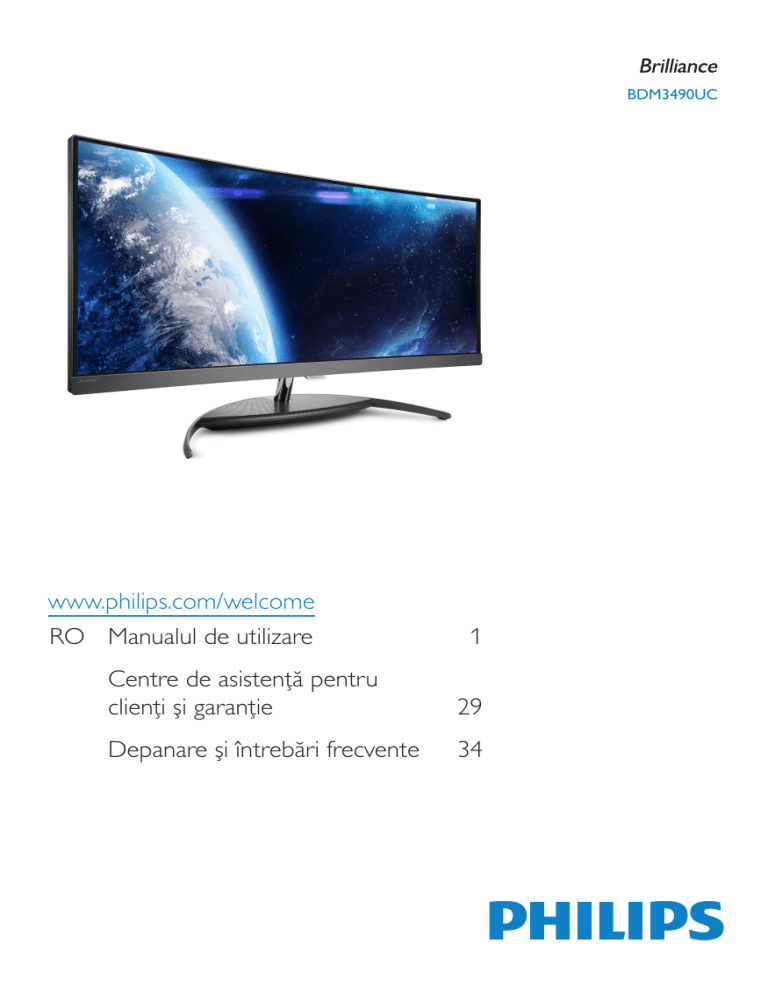 Philips BDM3490UC/00 User manual Philips BDM3490UC/00 User manual