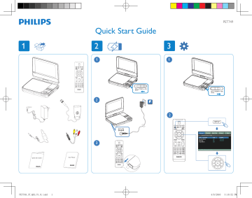 Philips PET749/37 Quick start guide Philips PET749/37 Quick start guide