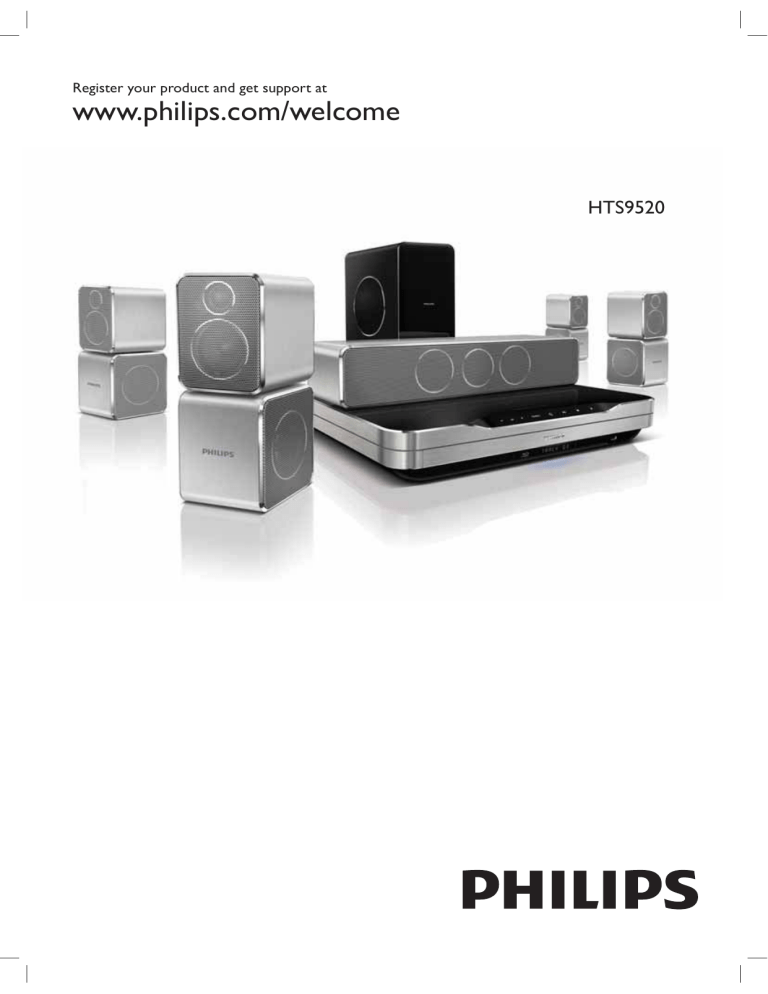 Philips HTS9520/98 User guide Philips HTS9520/98 User guide