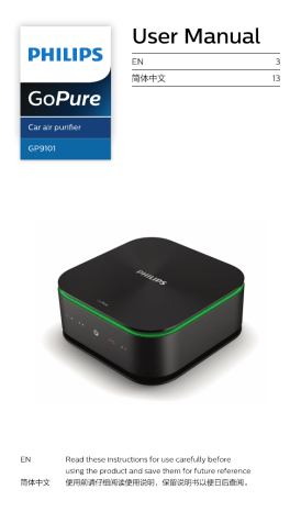 Philips GP910BLKX1 User manual Philips GP910BLKX1 User manual