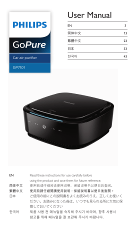 Philips GP710BLKX1 User manual Philips GP710BLKX1 User manual