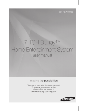 Samsung HT-D6750WK User manual Samsung HT-D6750WK User manual