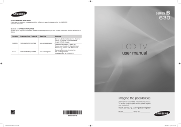 Samsung LN52A630 Manual de Usuario | Manualzz Samsung LN52A630 Manual de Usuario | Manualzz