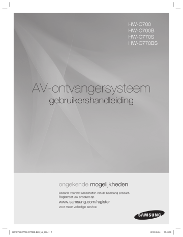 Samsung HW-C770S, HW-C700, HW-C700B User's manual Samsung HW-C770S, HW-C700, HW-C700B User's manual