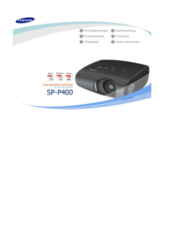 Samsung SP-P400B Owner's manual Samsung SP-P400B Owner's manual