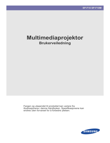 Samsung SP-F10, SP-F10M Owner's manual Samsung SP-F10, SP-F10M Owner's manual