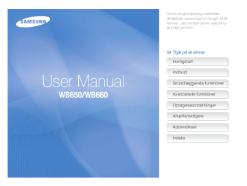 Samsung WB650 Bruksanvisning | Manualzz