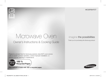 Samsung MC32F604TCT User's manual Samsung MC32F604TCT User's manual