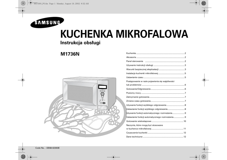 Samsung M1736N User manual Samsung M1736N User manual