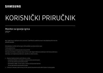 Samsung 24'' Zakrivljeni Gejming monitor sa Quantum dot display tehnologijom C24FG70FQU Korisnički priručnik | Manualzz Samsung 24'' Zakrivljeni Gejming monitor sa Quantum dot display tehnologijom C24FG70FQU Korisnički priručnik | Manualzz